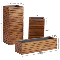 Offre Spéciale : Bac de Jardin Surélevé en Bois Écologique avec Pieds – Jardinière Élevée pour Plantes et Fleurs d'Extérieur