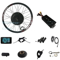 Kit de Conversion Vélo Électrique 2000W 55-65KM/H, Roue Arrière MTX 26 27.5 29, Moteur Électrique Pas Cher, Contrôleur 40A et Afficheur SW900, 7S