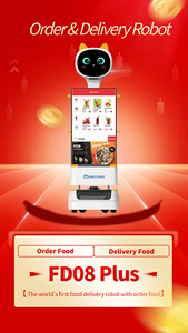 Andeboo FD08 بالإضافة إلى تسليم روبوت النظام قائمة الطعام خدمة النادل روبوت للمطعم - Product Image 3