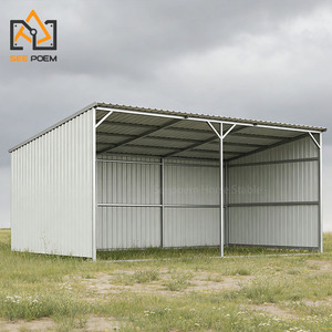 Refugios Portátiles, Establos para <span class=keywords><strong>Caballos</strong></span>, Refugio para Ganado al Aire Libre, 4.5*4.5m, Refugio para Ganado Vacuno, Ovejas y <span class=keywords><strong>Caballos</strong></span>, Estructura de Acero, Techo de Lámina Metálica - Product Image 6