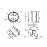 Universal Robot Joint Humanoid Robot Arm Servo Actuador lineal Armónico Drive Motor paso a paso