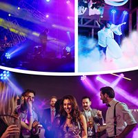 Éclairage OEM DMX Faisceau lumineux de scène RGB Tête mobile DMX 512 Rotation activée par le son Fête DJ Disco Club Éclairage de mariage DMX