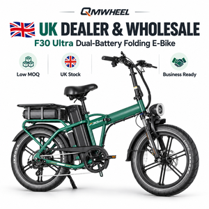 จักรยานไฟฟ้าพับได้ QMWHEEL F30 Ultra UK Warehouse ขนาด 20 นิ้ว 250W 70Ah แบตเตอรี่คู่ ขายส่ง - Product Image 1