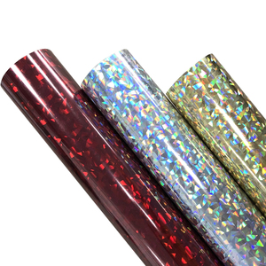 Wholesale Heat Transfer <strong>Vinyl</strong> Plotter Cutter High Flex Easyweed Poly <strong>Holographic</strong> Heat Transfer HTV <strong>Vinyl</strong> for T-shirt - Product Image 6