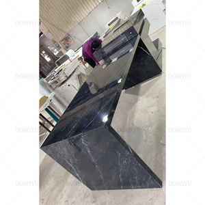 Высококачественные мраморные дизайнерские шкафы, кухонные островные Современные Столешницы, роскошные кухонные шкафы с мраморным дизайном - Product Image 5