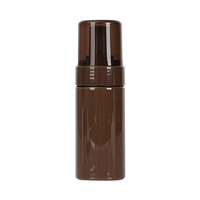 Amber Botol Pompa Busa Kosmetik Hewan, 100Ml dengan Pompa Busa 42Mm