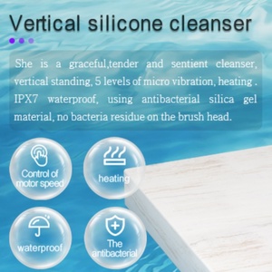 แปรงทำความสะอาดผิวหน้าซิลิโคนไฟฟ้า ขัดล้างทำความสะอาดผิวหน้าอย่างล้ำลึก - Product Image 3