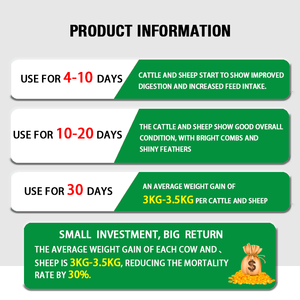 Aditivo para Alimento de Ganado en Polvo, Estimulante del Crecimiento de Vacas, Ovejas y Cabras, Aminoácidos y Vitaminas para Hacer que los Animales Sea más Grandes y Gordos - Product Image 5