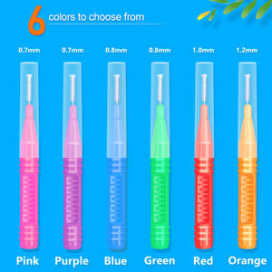 Brosses interdentaires multicolores emballées en gros, 35 pièces, brosses pour espaces interdentaires pour le commerce transfrontalier - Product Image 1