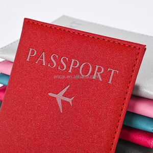 Porte-passeport <span class=keywords><strong>personnalisable</strong></span> avec logo d'avion et fente pour <span class=keywords><strong>carte</strong></span> Étui étanche en cuir PU pour passeport de voyage ultra mince - Product Image 3