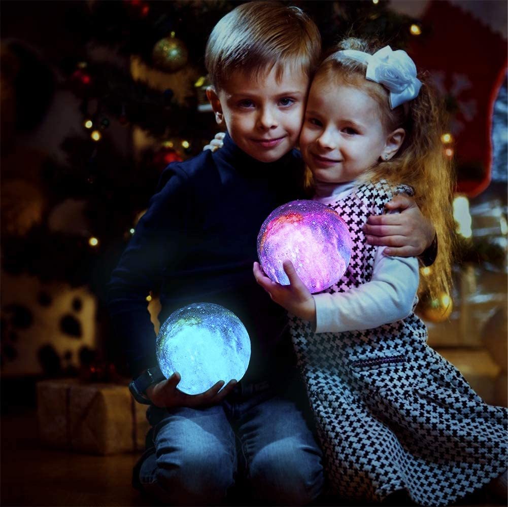 7 pulgadas lámpara de Luna 3D Impresión de Luna lámpara con soporte táctil de Control y de Control remoto con LED de 16 colores