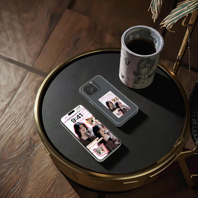 NFC Smart E-Ink Screen DIY Phone Case for iPhone 13 14 15 Pro Max LED Display Cover Wholesale