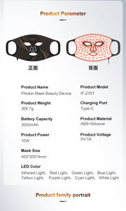 قناع وجه كهربائي عصري لعام 2026 بـ7 ألوان من السيليكون لتجديد البشرة وجهاز تجميل - Product Image 5