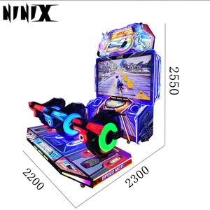 เครื่องเล่นเกมขับมอเตอร์ไซค์ในร่มแบบหยอดเหรียญสำหรับเด็ก พร้อมเทคโนโลยีจำลองการแข่งขัน - Product Image 3