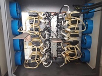 Armoire redresseuse d'alimentation haute fréquence pour électro-gagnage et désorption de l'or, pour l'extraction d'or par carbon-in-pulp (CIP/CIL)