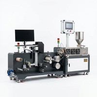 Machine de co-extrusion multicouche PLC ZS-432-25-3 pour film de coulée, extrudeuse de film de laboratoire, production automatique en petites séries