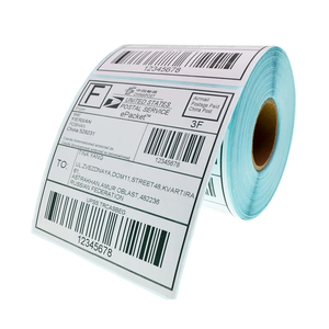 Precio de fábrica 4x6 Pegatinas adhesivas térmicas Etiquetas de embalaje resistentes a la intemperie para logística de comercio electrónico Envío rápido - Product Image 2