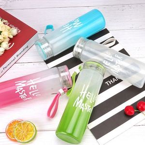 Bouteille d'eau en verre de voyage 400 ml, vente en gros d'usine, tasse citron, luxe, haute qualité, sport, simple, créative, pour la gym - Product Image 3
