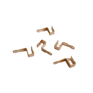 Progressive mold brass electrical parts copper metal stamping parts with tin nickcle plating