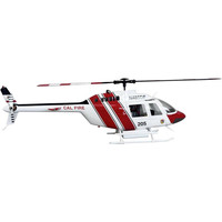Helicóptero Roban RC Tamaño 470, Versión B206 RTF, Rojo y Blanco, Modelo Cal FIRE, GPS, Retorno Automático, Juguetes para Adultos