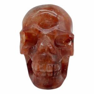 Crânes <span class=keywords><strong>de</strong></span> quartz <span class=keywords><strong>de</strong></span> <span class=keywords><strong>feu</strong></span> sculpté à la main <span class=keywords><strong>en</strong></span> cristal naturel pour la guérison. - Product Image 6