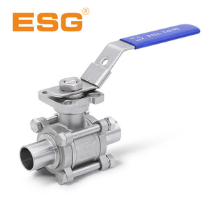 วาล์วบอลสามทาง ESG DN50 สแตนเลส 304 แบบเกลียวเชื่อมต่อ ควบคุมด้วยมือ สำหรับสถานีไฟฟ้าพลังน้ำ - Product Image 4