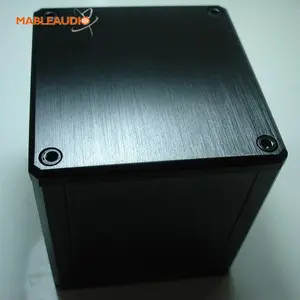 Penutup Transformator Aluminium Warna Hitam untuk Transformer Amplifier Audio