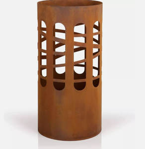 Nouveau produit : Panier de barbecue haut d'extérieur en acier Corten rouillé pour <span class=keywords><strong>brasero</strong></span> - Product Image 6