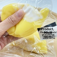 Jouet sensoriel anti-stress en silicone souple de qualité alimentaire, simulation de chair de durian à rebond lent, vente en gros