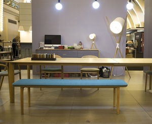 Moderna panca <span class=keywords><strong>in</strong></span> <span class=keywords><strong>legno</strong></span> massello soggiorno mobili per il tempo libero sedia sedia da panca 2-3 posti adatto per l'attesa Area di riposo di scenico - Product Image 2