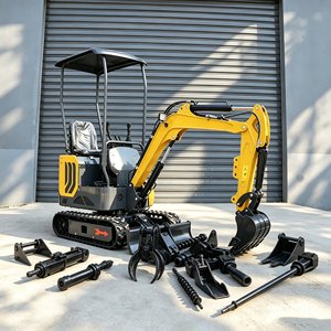 Free Shipping Excavator <b>Micro</b> Digger 0.8 Ton 1 Ton 2 Ton Mini Bagger Excavator for Sale - Product Image 1