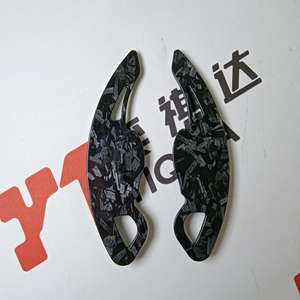 Extension de palettes de changement de vitesse pour <span class=keywords><strong>volant</strong></span>, décoration en fibre de carbone forgée, noir brillant pour VW Tiguan/Lamando/Golf 6/<span class=keywords><strong>Scirocco</strong></span> - Product Image 5