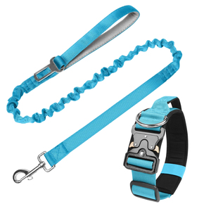 PUPE Best Selling Luxury Durable Strong Anti-Pull <b>Shock</b> Personalized Ribbon Nylon Pet <b>Collar</b> Elastic Colorful Dog Leash - Product Image 6