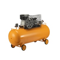 Compresseur d'air portable à moteur entraîné par courroie, refroidi par air, lubrifié, 3HP, réservoir 200L/300L, personnalisé par l'usine Shenyuan