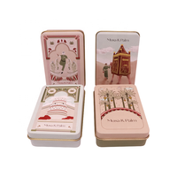 Boîte à savon carrée personnalisée en gros Boîte de rangement de cadeau en métal Boîte de rangement en fer pour les nécessités quotidiennes