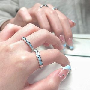 Anillo De Acero Inoxidable Romantic <b>Couple</b> <b>Ring</b> Luminous Fluorescent <b>Ring</b> Glow in the Dark Lover <b>Ring</b> for Men Women Gift - Product Image 2