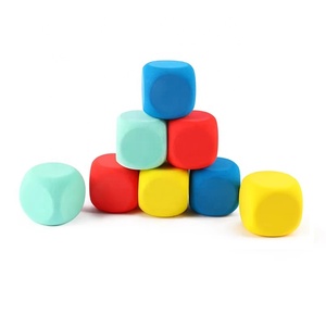 Dados con logotipo personalizado, juego sexual divertido para adultos, regalo Diy, dados de espuma Eva personalizados grandes que rebotan en blanco - Product Image 1