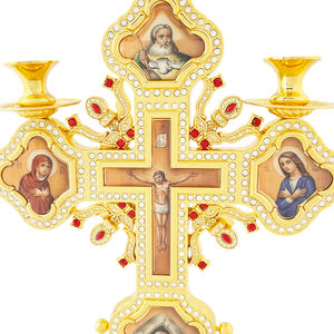 Chiesa personalizzata In piedi crocifisso a croce portacandele In lega ortodossa superiore statua crocifisso della chiesa croce - Product Image 6