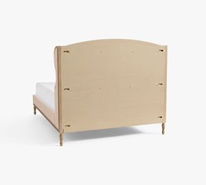 Base de Cama King/Queen de Madera Maciza Estilo Rústico Americano, Plataforma Sencilla y Espaciosa para Dormitorio Principal - Product Image 4