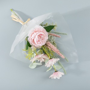 CallaFloral Bouquet de fleurs artificielles à tenir à la main, roses, décoration de mariage CF01228 - Product Image 3