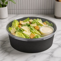Bols en papier jetables pour salade Poke, vente en gros, bols alimentaires biodégradables en kraft pour les restaurants à emporter