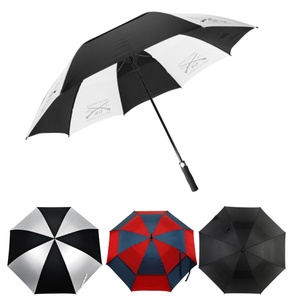 Custom Logo Professional Windproof Large Pongee Golf <b>Umbrella</b> with Double Canopy for Business Gifts and Men/Women - Product Image 4