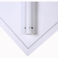 Papier d'emballage pour bouquet métallisé à bords dorés imperméable, fournitures pour fleuristes, emballage cadeau pour la fête des mères, la Saint-Valentin