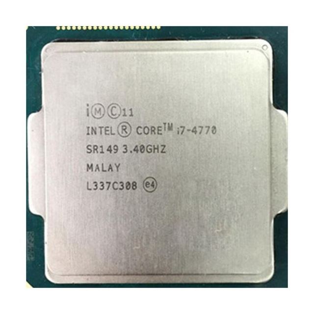 Used I7 4770 CPU Processor 3.9GHz LGA1150 Quad Core 8 Thread Core Frequency for Desktop Applications