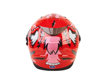 Rouge prédateur ABS unisexe casques de moto DOT ECE Double lentille doublure détachable accessoires de moto casque de moto