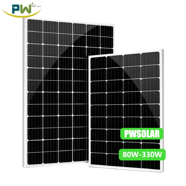 太陽光発電パネル240W 250W 260W 12V 24V単結晶シリコンPVモジュール