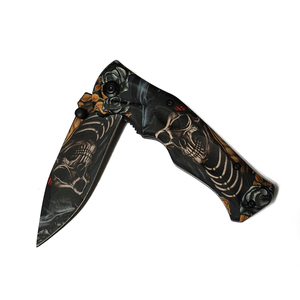 Coltelli pieghevoli <span class=keywords><strong>da</strong></span> tasca per esterno <span class=keywords><strong>da</strong></span> caccia EDC Hunter autodifesa in acciaio inossidabile con stampa 3D per giungla - Product Image 3