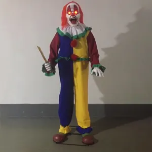 Animatronic Halloween Prop Clown Life Size Halloween Animatronics Horror Outdoor Decorations