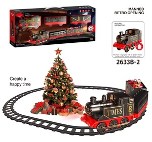 Ensemble <span class=keywords><strong>de</strong></span> Train électrique rétro Offre Spéciale en plastique ABS à piles voies ferrées maison fente jouets pour <span class=keywords><strong>enfants</strong></span> cadeaux <span class=keywords><strong>de</strong></span> noël - Product Image 2