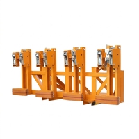 Pince à fûts électrique robuste pour chariot élévateur à 4 tambours, modèle Double Eagle (360 kg, diamètre max. 15 cm, hauteur de levage 3 m)